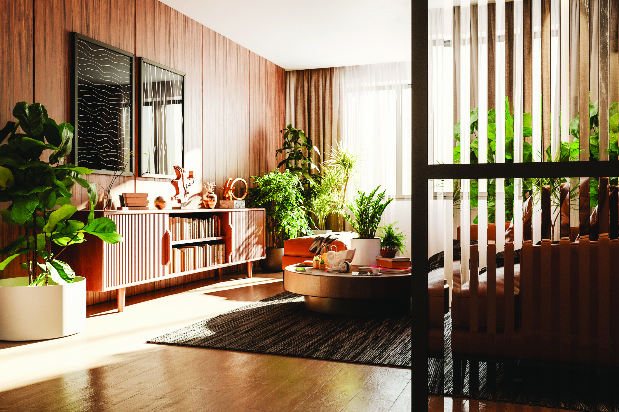 2026 Colour of the Year - colour palette - living room