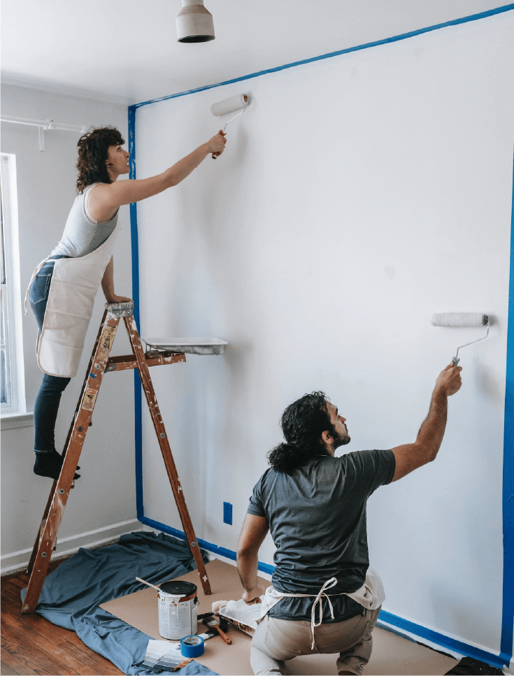 Cloverdale Paint how-to guide featuring interior wall painting preparation