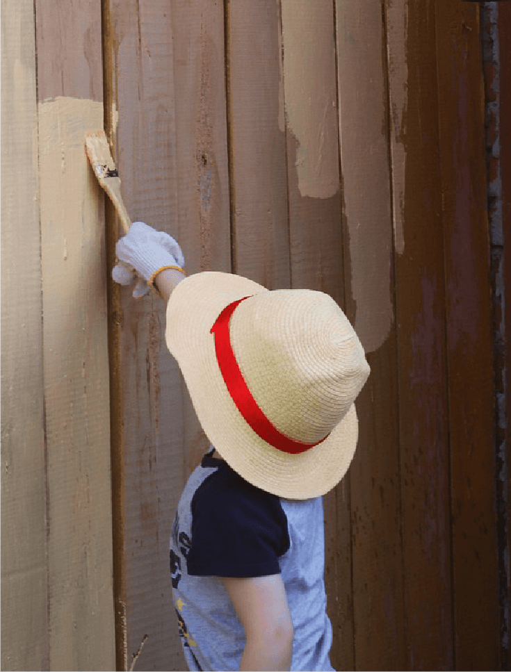 Cloverdale Paint exterior paint being applied to wood siding