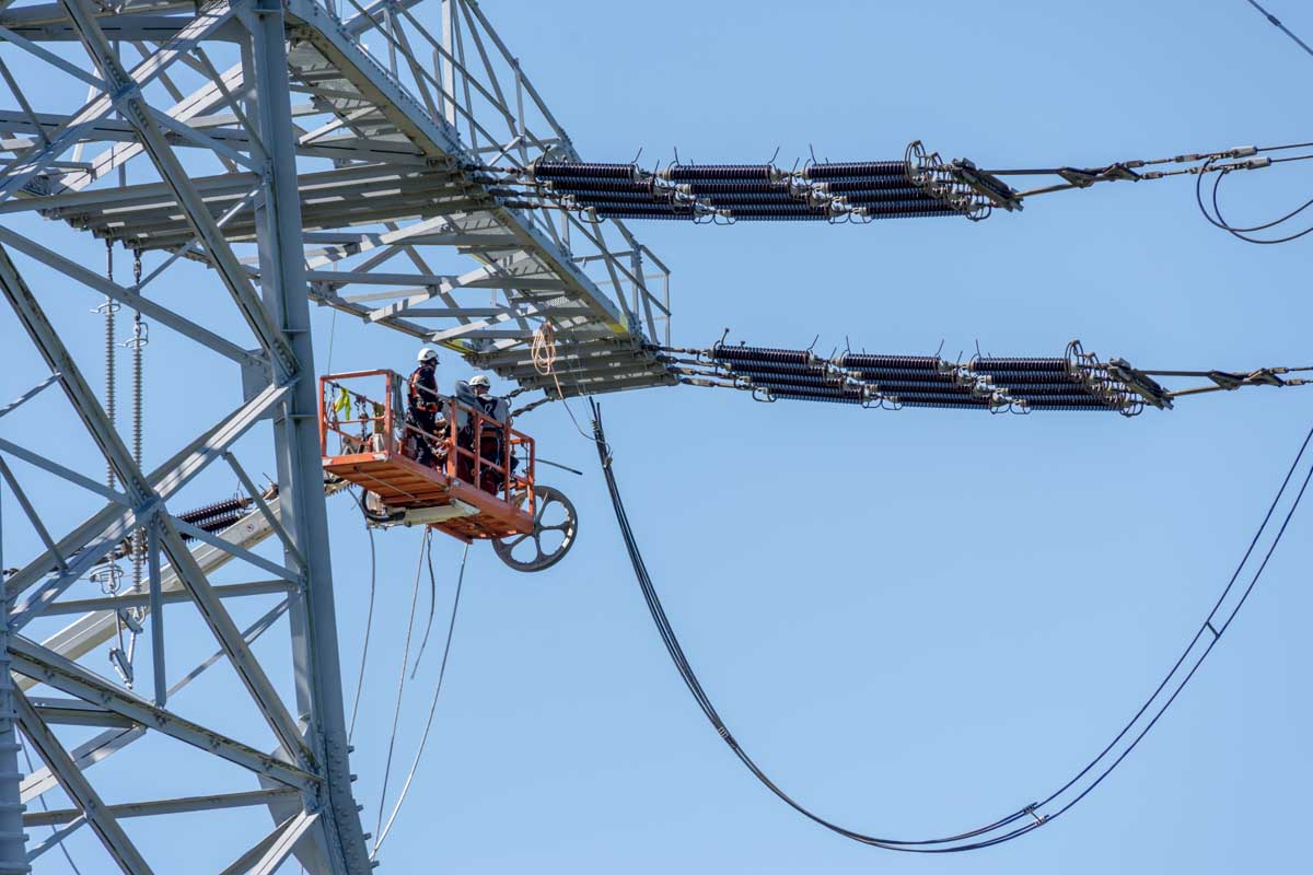 Power Transmission - Cloverdale Paint system applied to power line hardware for long-term protection
